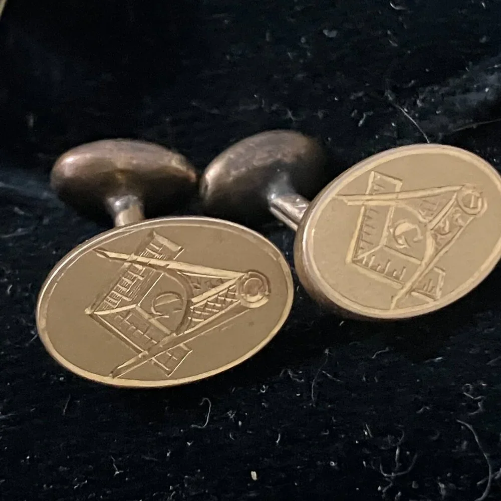 Antique & Vintage Masonic Shriner Jewelry Lot Cufflinks Stick Pin 32 Odd Fellows